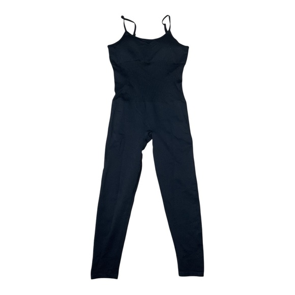 OQQ Other - OQQ Black Stretch Jumpsuit Bodysuit Style Size L Nylon Spandex